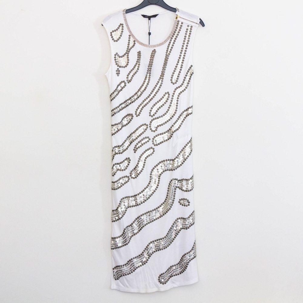LAST CHANCE White BCBG Embellished Dress  MaxAzria